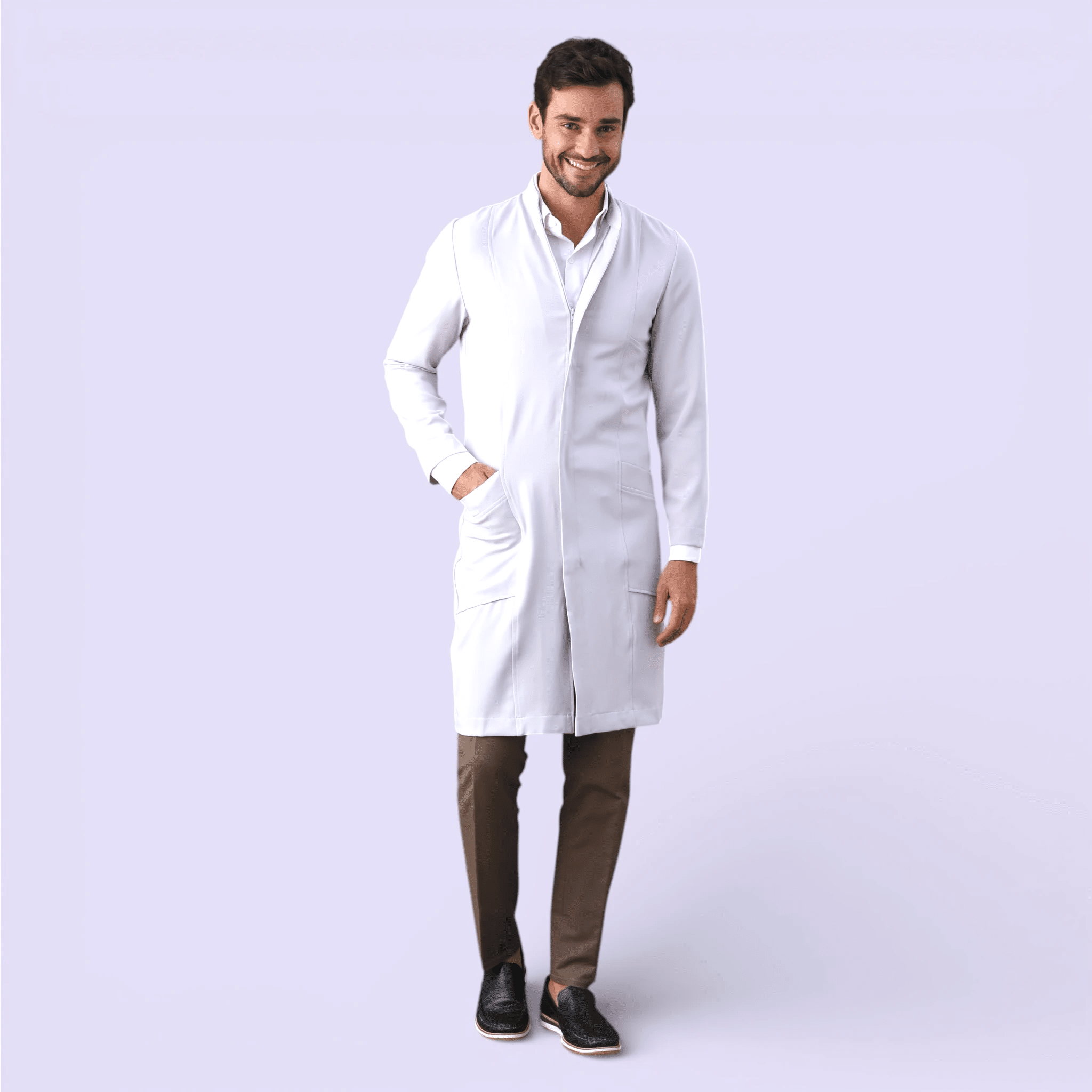 Jaleco Lino I Branco - HOLI