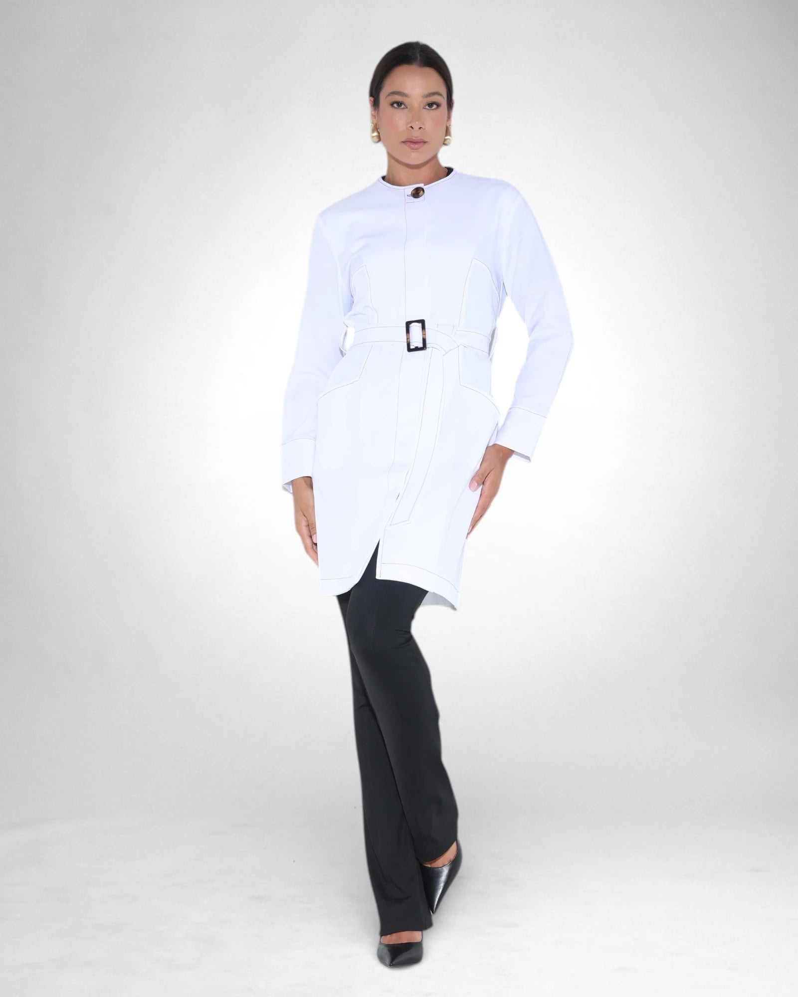 Jaleco Paola I Branco - HOLI