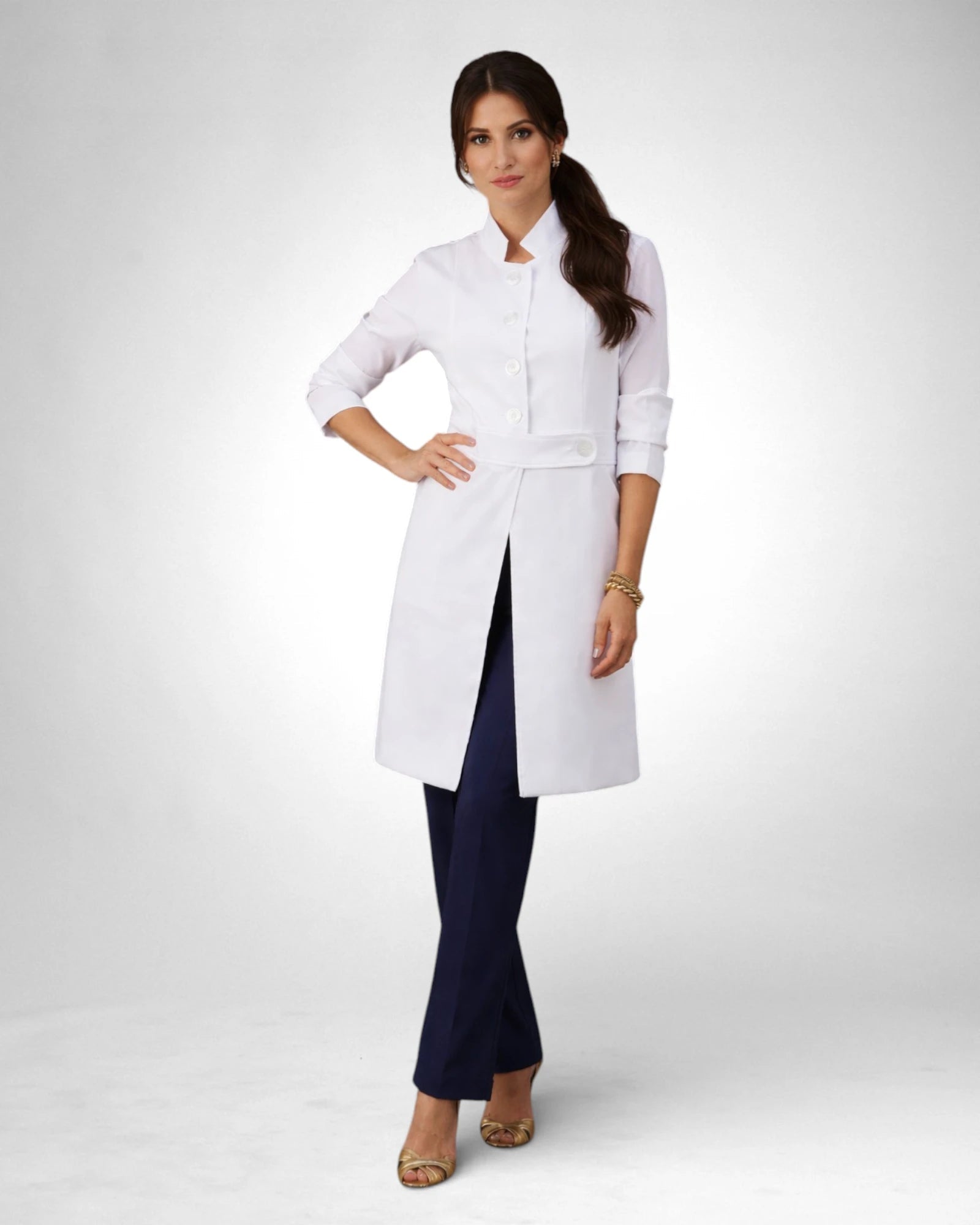 Jaleco Paola I Branco - HOLI