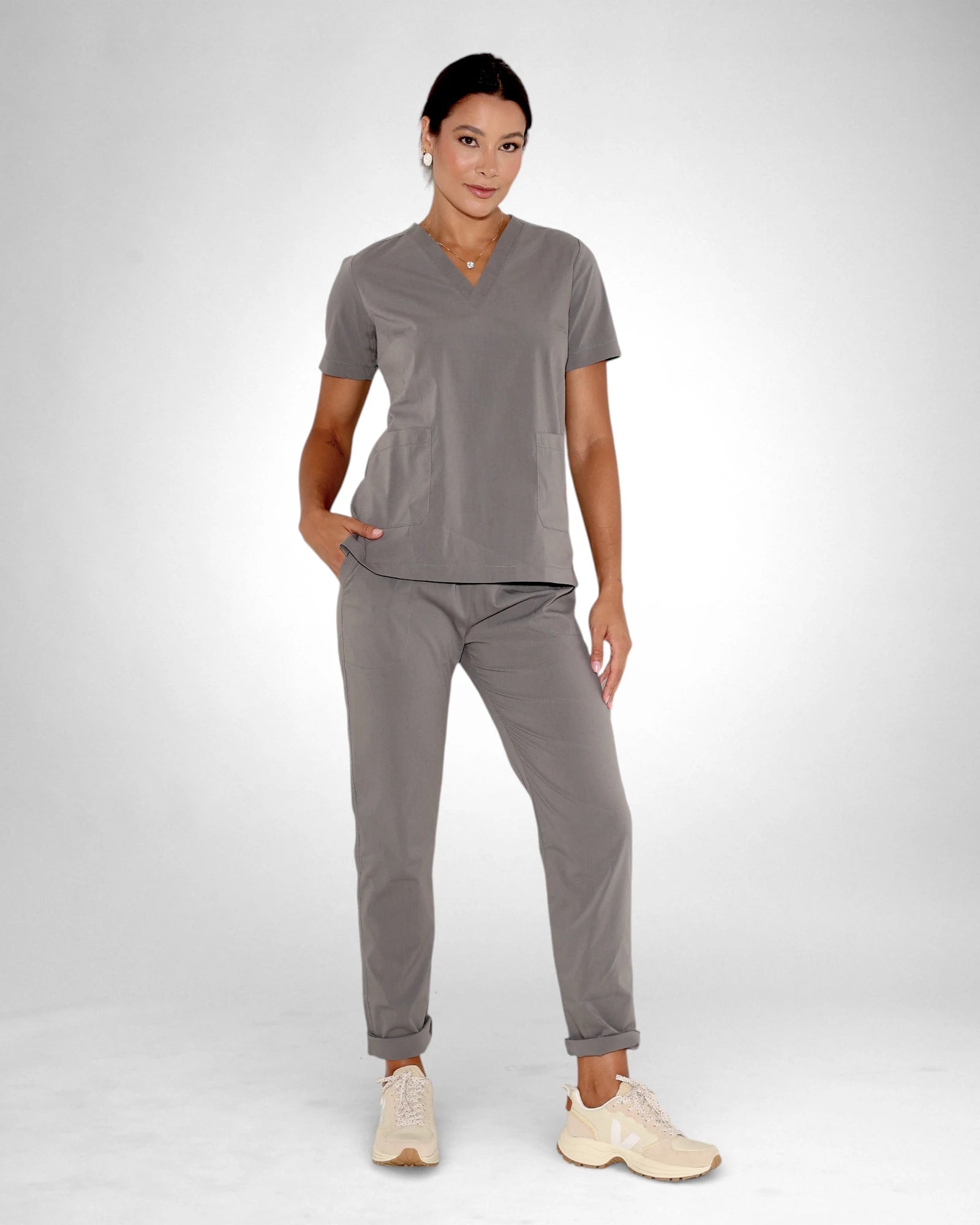 Scrub Slim I Cinza - HOLI