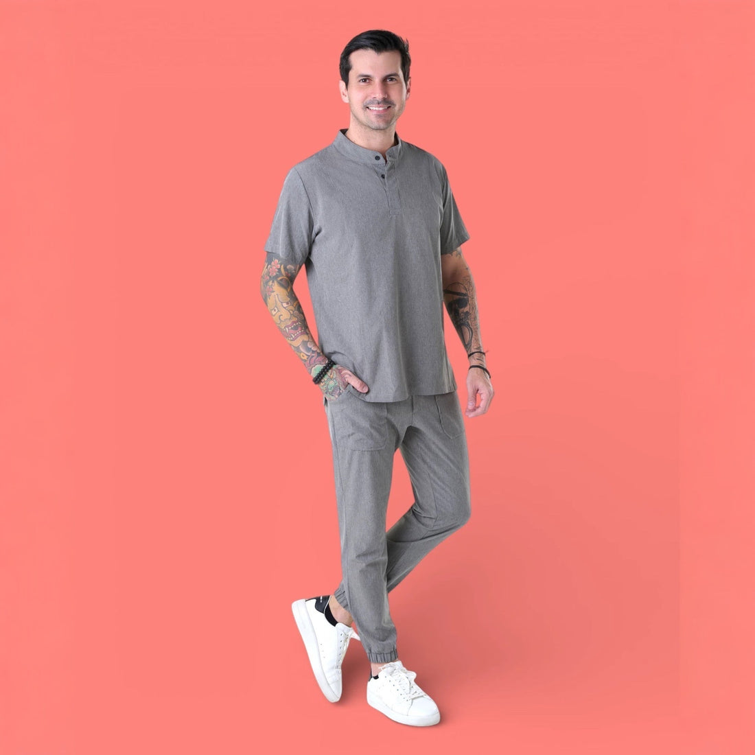Pijama Comfy Daily I Cinza Claro