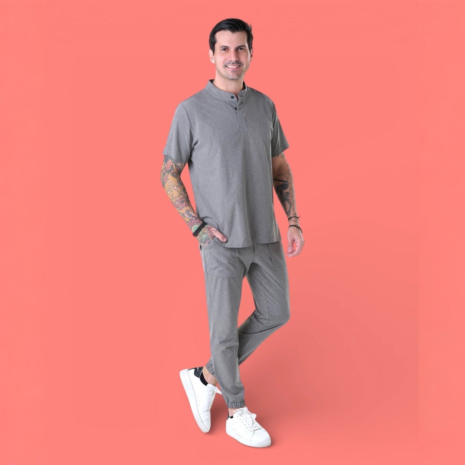 Pijama Comfy Daily I Cinza Claro - HOLI